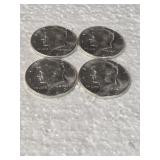 4-1964 KENNEDY HALVES 90% SILVER