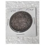 1-1886-P F MORGAN SILVER DOLLAR