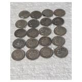 20-ROOSEVELT DIMES 90% SILVER