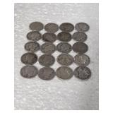 20-MERCURY DIMES 90% SILVER