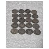 20-MERCURY DIMES 90% SILVER