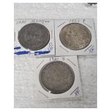 1 EACH 1921-P XF, 1921-S D VF, 1921-S MF