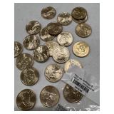 22 - $1.00 gold coins - Misc. Presidents