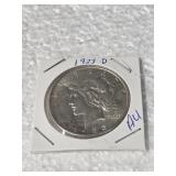 1-1923-D AU PEACE SILVER DOLLAR