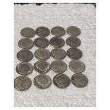 20-ROOSEVELT DIMES 90% SILVER