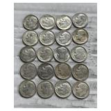 20-ROOSEVELT DIMES 90% SILVER