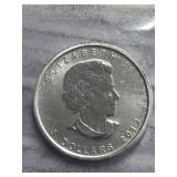 1-2012 CANADIAN SILVER MAPLE LEAF