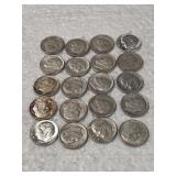 20-ROOSEVELT DIMES 90% SILVER