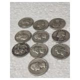 10 WASHINGTON QUARTERS 90% SILVER