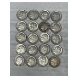 20-ROOSEVELT DIMES 90% SILVER