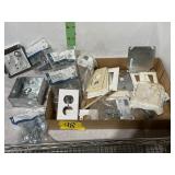 METAL ELECTRIC BOXES AND PLASTIC COVERS