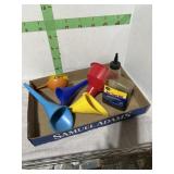 plastic funnels & air tool oil