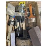 PAINT BRUSHES, SCRAPERS, PAINT MIXER