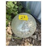 GLASS GAZING BALL- 10 IN