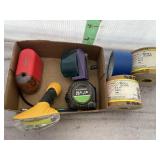 2 PENCIL SHARPENERS, 25' TAPE MEASURE,