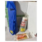 3 TUBES OF PLASTIC SHEETING/DROP CLOF