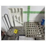 SILVER WARE TRAY PAPER TOWEL HOLDER