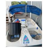 PLAYMATE SUN SLIDER PADDLE BOAT W/ CANOPE