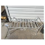 METAL GARDEN BENCH