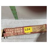 CRAFTSMAN HOLD DOWN FOR BENCH SAWS ETC