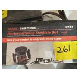 CRAFTSMAN ROUTER LETTERING TEMPLATE SET  9-2573
