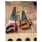 2 HAND SAWS, PARELLEL SAW, COPING SAW