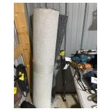 PIECE OF GREY CARPET  APPR. 20 FT X 4 FT