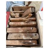 8 WOODEN WOOD PLANES