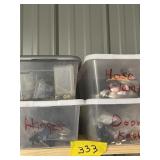4 TOTES WITH HARDWARE