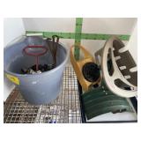 BUCKET WITH SPRINKLERS AND MISC