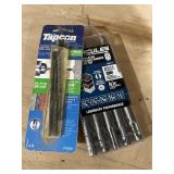 TAP-CON BITS AND 5 CONCRETE BITS  NIB