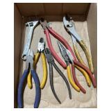 6-NEEDLE NOSE PLIERS & 1 REGULAR PLIERS