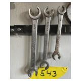 3 SK FLARING NUT WRENCHES  3/8'-11/16'