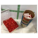 2 BOXES OF CHILDS BUILDING BRICKS