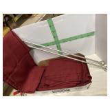 4 BURGANSY CURTAIN PANELS 32X84