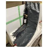 BLACK LEATHER CHAPS
