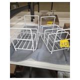 2 CABINET ORGANIZERS  9" X 6" X 6"