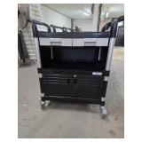 PLASTIC UTILITY CARTS ON WHEELS 28X18X36