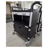 PLASTIC UTILITY CARTS ON WHEELS 28X18X36