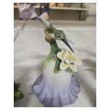5" PORCELAIN HUMMINGBIRD BELL