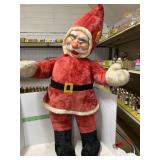 VINTAGE STUFFED SANTA 44" TALL