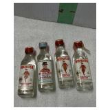 4 MINIATURES FULL SEALED BEEF EATERS DRY GIN