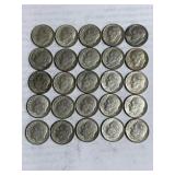 25 Silver Roosevelt Dimes