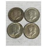 4 1964 Kennedy Halves