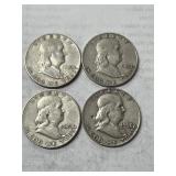 4 Franklin Halves