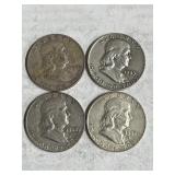 4 Franklin Halves