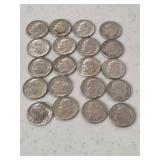 20 Silver Roosevelt Dimes