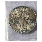 1 2002 American Silver Eagle UNC Toned