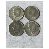 4 1964 Kennedy Halves