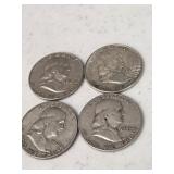 4 Franklin Halves